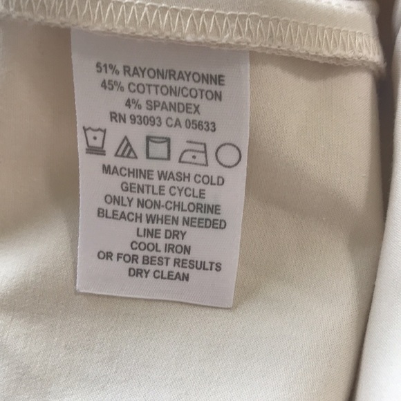 Nic+Zoe ivory stretchy cropped pants 10 - Picture 7 of 10